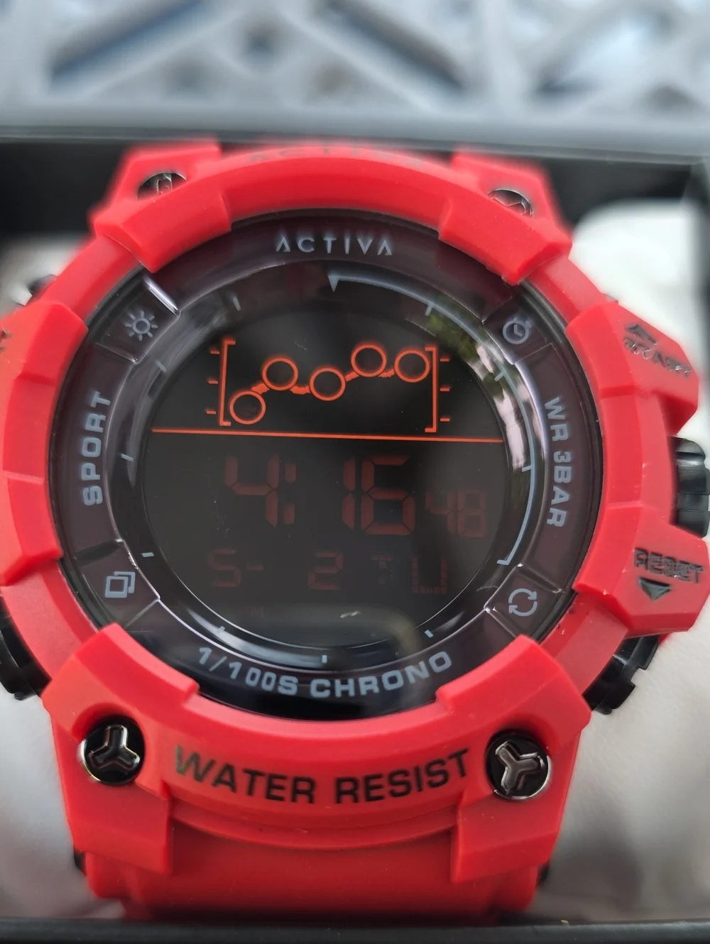 547.  Activa Summit X Invicta Unisex Digital Watch - 50mm. Red
